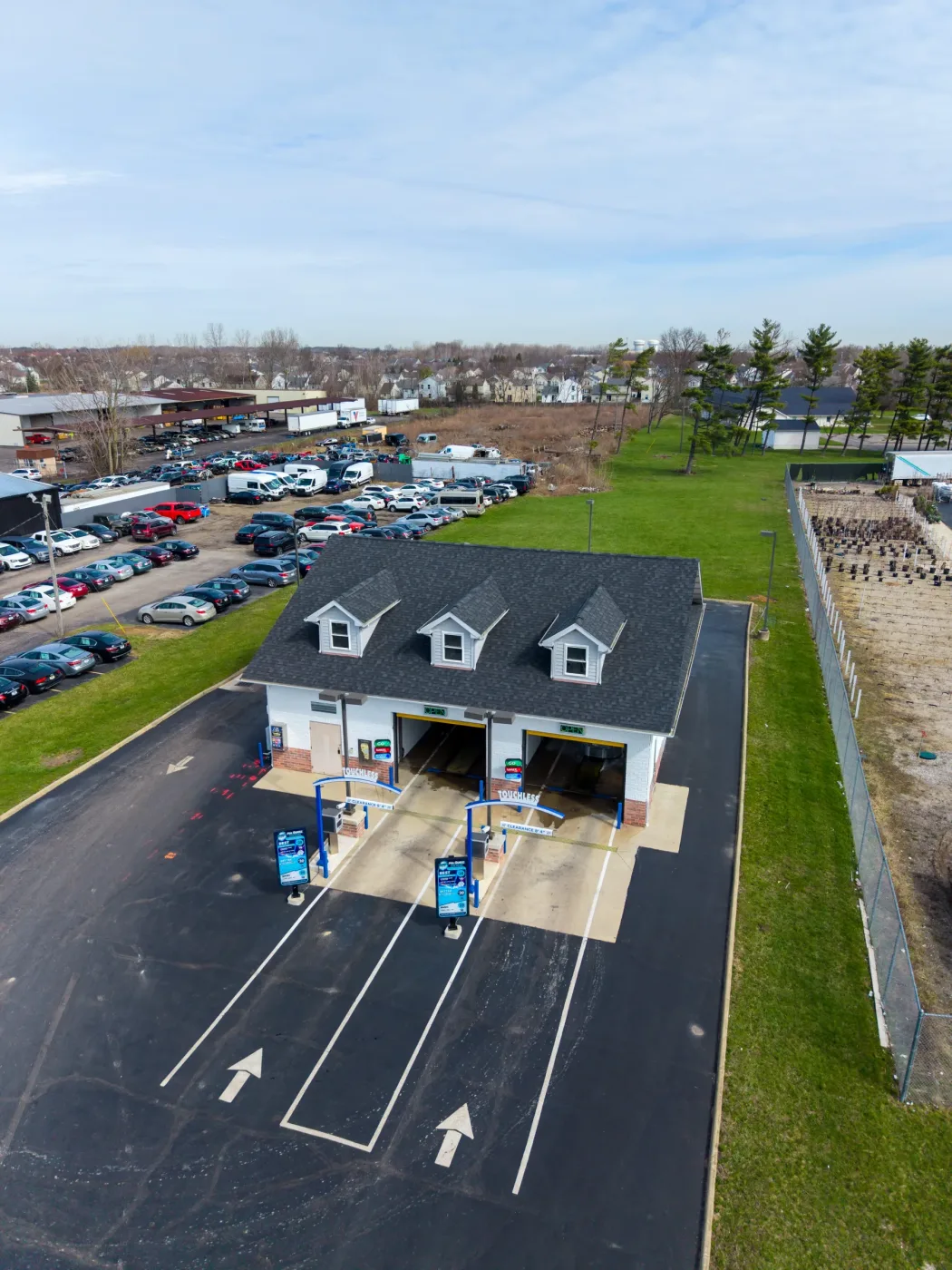 The whole forecourt - Mr Sudz touchless car wash, Kenny Rd